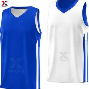 Maillots de basket-ball sans manches personnalisés en sublimation, antibactériens, respirants, évacuant l'humidité, séchage rapide, 100% polyester, toutes saisons - Product Image 4