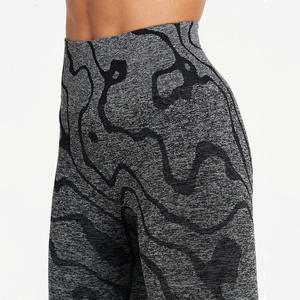 Leggings de yoga taille haute sans couture pour femmes de haute performance personnalisables teints unis pour les entraînements de fitness - Product Image 6