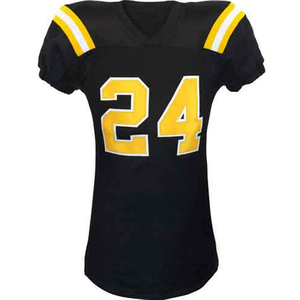 Uniforme de football américain de qualité supérieure, respirant, manches courtes, 100% polyester, logo personnalisé, service OEM, personnalisable, vente en gros - Product Image 2
