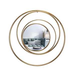 Élégant miroir mural à cadre en fer Design moderne de luxe pour chambre à coucher salon et décoration intérieure de maison vente en gros - Product Image 5