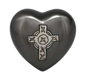 Urna Conmemorativa de Plomo con Forma de Corazón, Opción de Soporte, Nuevo Diseño, Urnas Conmemorativas de Metal, Urnas de Aluminio para Cenizas Humanas - Product Image 5