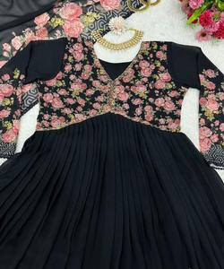 Mode Fusion Style Pakistanais Salwar Kameez Tissu Viscose-Georgette Soie Indien Traditionnel Moderne Fusion Party Wear Chic - Product Image 5