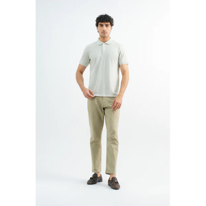 Polo en coton à manches courtes pour homme, couleur unie, respirant, tricoté, style décontracté, coupe classique - Product Image 5