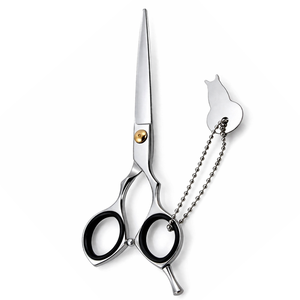 Ciseaux de coiffure professionnels 6,5 pouces en acier inoxydable, ciseaux de barbier, outil à lame droite pour salon, vis réglable, fourniture OEM - Product Image 4