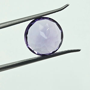Ametista Natural de Brasil Súper Fina de 14 mm, Gema Suelta, Color Púrpura Intenso, Pulida, Corte Brillante Redondo, Piedra Grande para Joyería - Product Image 1