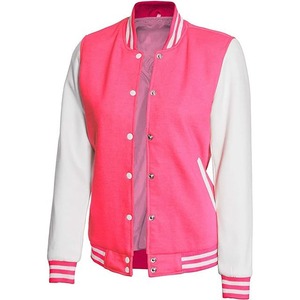 Veste universitaire pour femmes sur mesure de haute qualité avec manches en cuir respirant rembourrage en coton écologique qualité supérieure - Product Image 3