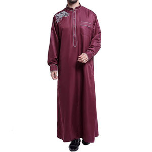 แผ่นปักไหล่ลาย thobe/thawb คอลเลกชั่นล่าสุดของผู้ชายแฟชั่นอาหรับดูไบ - Product Image 5