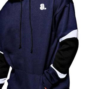 Sudadera con Capucha para Hombre, 100% Algodón de Primera Calidad, Gruesa para Invierno, con Forro Polar, Diseño de Logotipo Bordado con Pedrería, Patrón Sólido en la Parte Delantera - Product Image 5