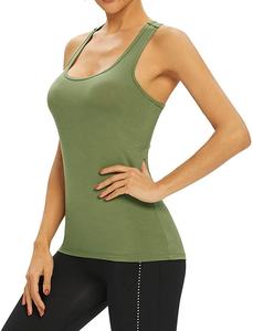 Venta al por mayor señoras verano Tops Activewear deportes Yoga gimnasio Running Top entrenamiento camiseta sin mangas para las mujeres - Product Image 3