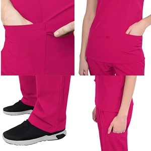 2026 Comfortable Polyester/Spandex Hospital <b>Scrub</b> Sets Medical Men Women <b>Nursing</b> <b>Scrubs</b> Customizable Men Women Tops <b>Scrubs</b> - Product Image 4