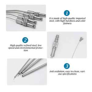 Juego de 4 Tubos Frazier, Instrumentos Quirúrgicos Dentales y ORL, Aspirador, Acero Inoxidable Alemán, Pentax Medic, Aprobado por CE, Manual, Clase I - Product Image 2