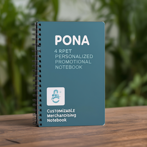 Quaderno Promozionale Personalizzato Pona A5 in RPET, Quaderno Personalizzabile per Merchandising - Product Image 3