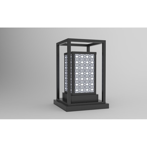 DNT.004.02 Lampe Solaire de Jardin Premium LED Blanc Chaud 30W Alimentation CA Corps en Fer/Aluminium/Verre Étanchéité IP65 pour Hôtels et Aménagements Paysagers - Product Image 2