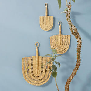 Abanico de mano de algas marinas de tamaño mini, directamente del mejor proveedor, abanicos de mano tejidos a mano con hierba marina - Product Image 6