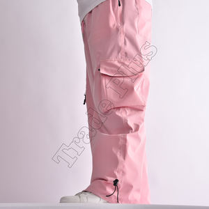 Pantalones de Snowboard de invierno transpirables Unisex High Street impermeables a prueba de viento Cargo de talla grande impreso ropa de calle cómoda - Product Image 3