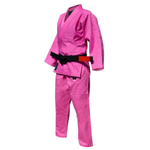 Uniformes de BJJ personalizados para mujer, color rosa, para entrenamiento de Jiu Jitsu, uniformes de artes marciales para niñas a la venta - Product Image 2