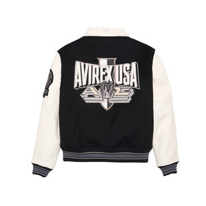 Vestes universitaires sur mesure Fabrication OEM de matériaux en mélange de laine et similicuir Design élégant pour streetwear ou uniformes - Product Image 2