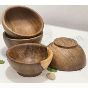 ชามไม้หรูหราสำหรับขายที่เหมาะสำหรับการให้บริการสลัดอาหารและชิ้นส่วนตกแต่งในการตั้งค่าใดๆ - Product Image 4