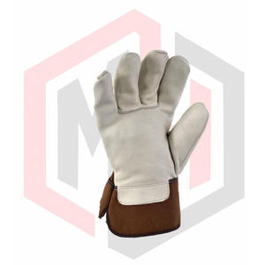 Guantes de trabajo industriales antiquímicos de piel de vaca genuina-Resistente al desgarro Transpirable Longitud personalizable Calidad Premium - Product Image 2