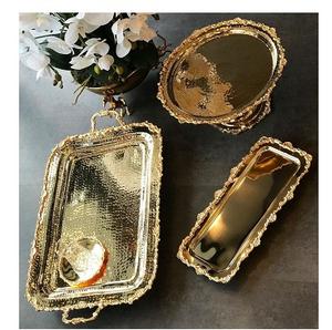 Bandeja para servir magdalenas de diseño moderno hecha a mano, vajilla para restaurante, Hotel, precio de exportación, plato de placa de Metal personalizado para restaurante - Product Image 2