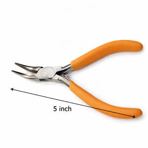 Alicates de Punta Curva de Alta Calidad para Joyería, Herramienta de Precisión para Abalorios, Manualidades y Trabajos con Alambre, Acero Inoxidable Duradero - Product Image 2