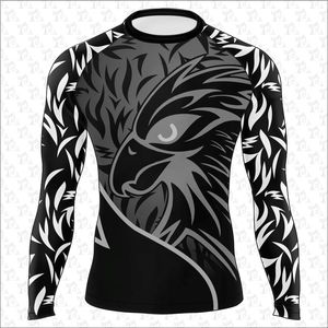 Long Sleeve Rash Guard for <b>Men's</b> quick dry custom logo and design <b>Compression</b> <b>Shirts</b> <b>Men</b> rash guards wholesale customized - Product Image 5