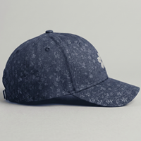 Casquette de baseball unisexe ajustable à 6 panneaux en polyester/coton, avec motif floral gaufré, style tendance, visière incurvée, pour l'extérieur, vente en gros, modèle Dad