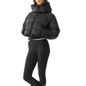 Faible MOQ 5 pièces Vente en gros OEM Manteaux d'hiver épais et chauds pour femme en satin de coton et nylon respirant, écologiques - Product Image 2