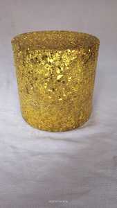 Jarrón mosaico de vidrieras hecho a mano vintage grande - Product Image 3