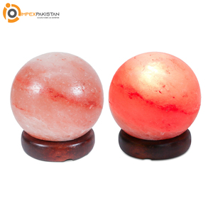Lámpara de globo de sal del Himalaya IMPEX PAKISTAN, artesanía natural Rosa personalizada, técnica tallada a mano para una decoración elegante de la habitación - Product Image 4