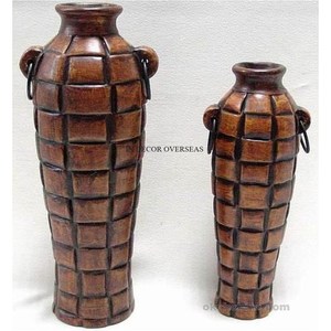 Eye Catching Look Antique Beautiful Designer High Grade Gold Plated Aluminum Casted Flower Vase Home Decor <b>Supplies</b> From India - Product Image 6