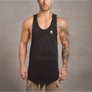 Vente directe d'usine, débardeur décontracté pour homme, de haute qualité, respirant, tricoté, pour la salle de sport, l'exercice physique, la remise en forme, en polyester/coton - Product Image 6