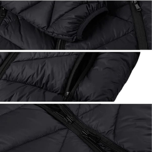 Áo Khoác Chần Bông Có Mũ Lông Dài Cắt Tỉa Áo Khoác Áo Khoác Độn Dài Mùa Đông Cho Nữ - Product Image 4
