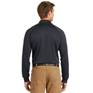 เสื้อยืดโปโลแขนยาวสำหรับผู้ชายเสื้อโปโลผ้าฝ้าย100% ออกแบบได้เองพร้อมโลโก้เสื้อโปโลโพลีเอสเตอร์ - Product Image 2