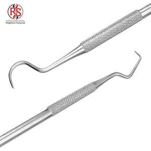 Dental Examination Kit Instrument Kit With Mouth <b>Mirror</b> Tweezer 4 Probe Stainless Steel - Product Image 5