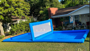 Set da Gioco di <span class=keywords><strong>Pallavolo</strong></span> Gonfiabile da Spiaggia con Rete, Campo da <span class=keywords><strong>Pallavolo</strong></span> Gonfiabile per Noleggio e <span class=keywords><strong>Giochi</strong></span> in Piscina - Product Image 4