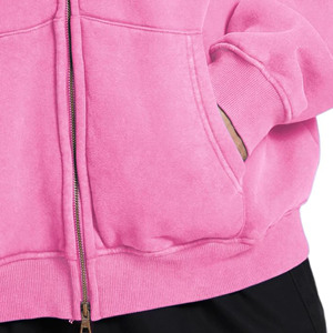 Veste zippée d'hiver décontractée pour hommes avec design personnalisé Pull imprimé à capuche Sweatshirts à capuche tricotés en polyester/coton - Product Image 2