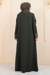 Nueva temporada XXL, ropa islámica modesta para mujer, vestido Abaya de verano, caftán túnica, moda musulmana de Dubái, Material de gasa de pavo - Product Image 6