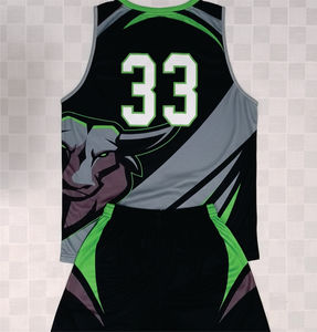 Conjunto de Ropa de Baloncesto Transpirable con Estampado por Transferencia de Calor al por Mayor para Unisex, Sin Mangas, Tela de 220g - Product Image 6