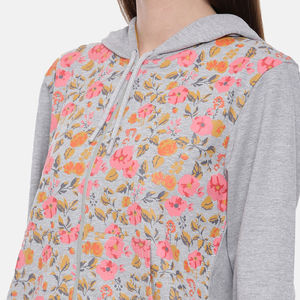 Premium Quality Women <b>Zipper</b> Hoodies 100% Cotton Material Streetwear Style Custom Logo With Pockets hoodies for women - Product Image 2