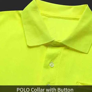 Uniforme de Trabajo de Manga Corta de Alta Visibilidad con Logotipo Personalizado, Tejido de Punto Sólido Reflectante y Transpirable para Camisas - Product Image 4