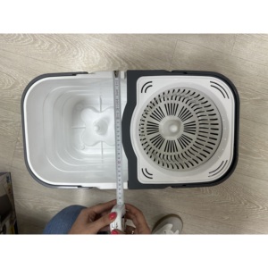 19L Double Bucket for Spin Mop <b>Set</b> with <b>Magic</b> Floor Cleaning System Clean & Dirty Water Separation for Cleaning - Product Image 2