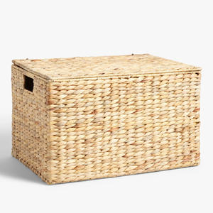 Caja de almacenamiento de jacinto de agua hecha en Vietnam, precio competitivo, cajas tejidas con tapa. - Product Image 1