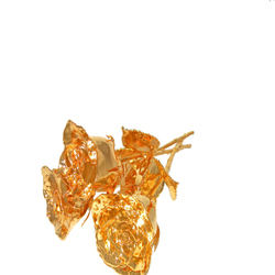 ของตกแต่งดอกไม้ กุหลาบทองคำ 24K กุหลาบเคลือบทองคำแท้ กุหลาบธรรมชาติเคลือบทองคำ 24k - Product Image 2