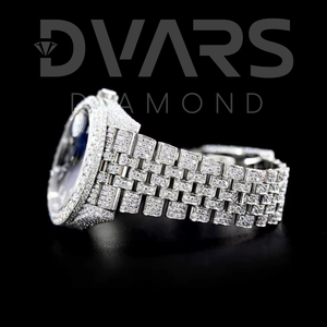 Reloj de Pulsera de Acero Inoxidable Automático con Esfera de Cristal Analógico ETA, Estilo Hip Hop, con Incrustaciones de Diamantes Moissanite VVS de Lujo, para Fiestas, a Bajo Precio - Product Image 2