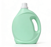 Bouteille en plastique HDPE de 500 ml avec bouchon à vis plat noir, emballage pour liquide de lavage, bouteille vide pour nettoyant, désinfectant, assouplissant/écouvillant