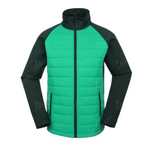 Mens Full Zip Bubble Jacket Polyester Windproof Outdoor Breathable and Sustainable <b>Coat</b> for Sports <b>Travel</b> and Hiking - Product Image 1
