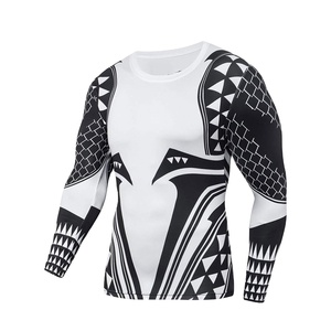 Grande taille Design Sublimation personnalisé Rash Guard vente en gros pas cher de haute qualité BJJ et MMA Rash Guard Jiu Jitsu Rash Guard - Product Image 1