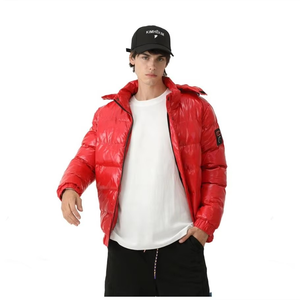 2025 personnalisé imprimé hommes hiver doudoune mâle rembourré bulle chaud manteaux décontracté Sport Style coton rempli imperméable veste - Product Image 5