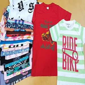 Ropa de manga corta para niñas, lote de ropa de verano y otoño, camiseta para niños y bebés, Premium Camiseta de algodón con estampado de cartón - Product Image 5